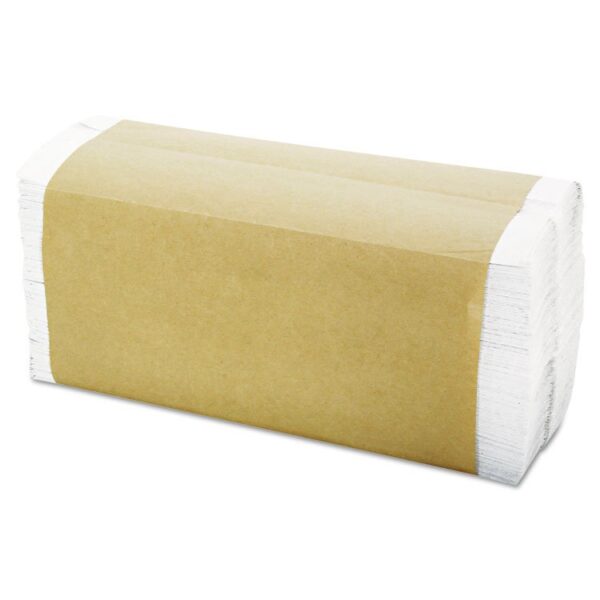 C-Fold Towels, 1-Ply, 11 x 10.13, White, 198/Pack, 12 Packs/Carton - Image 4