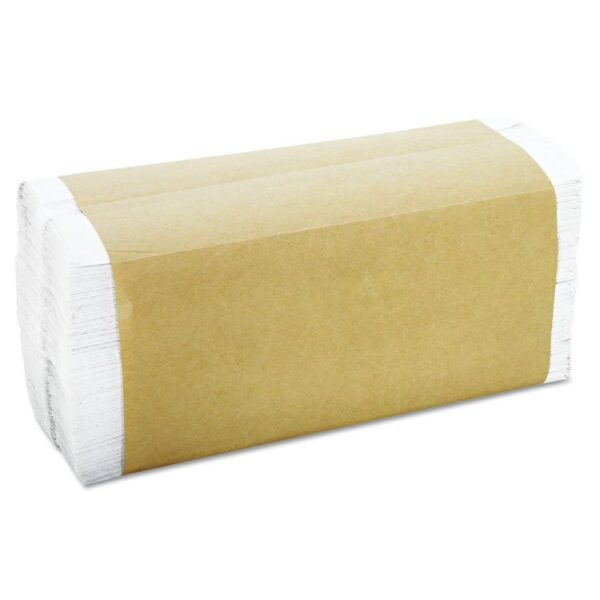 C-Fold Towels, 1-Ply, 11 x 10.13, White, 198/Pack, 12 Packs/Carton - Image 5