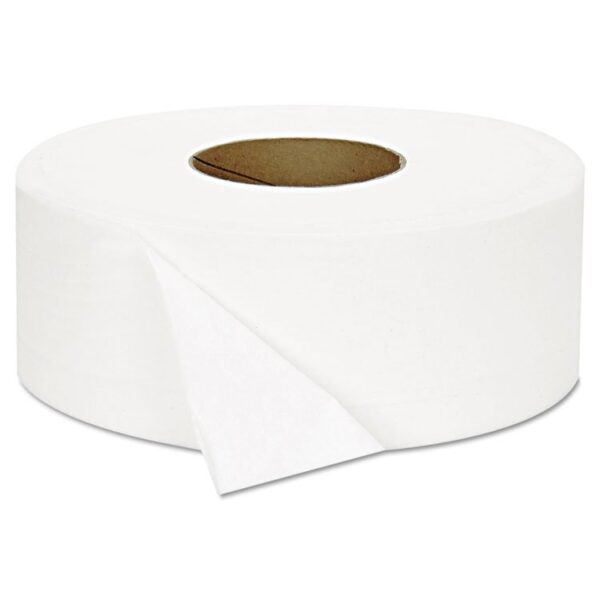 JRT Jumbo Bath Tissue, Septic Safe, 2-Ply, White, 3.3" x 1,000 ft, 12 Rolls/Carton - Image 2