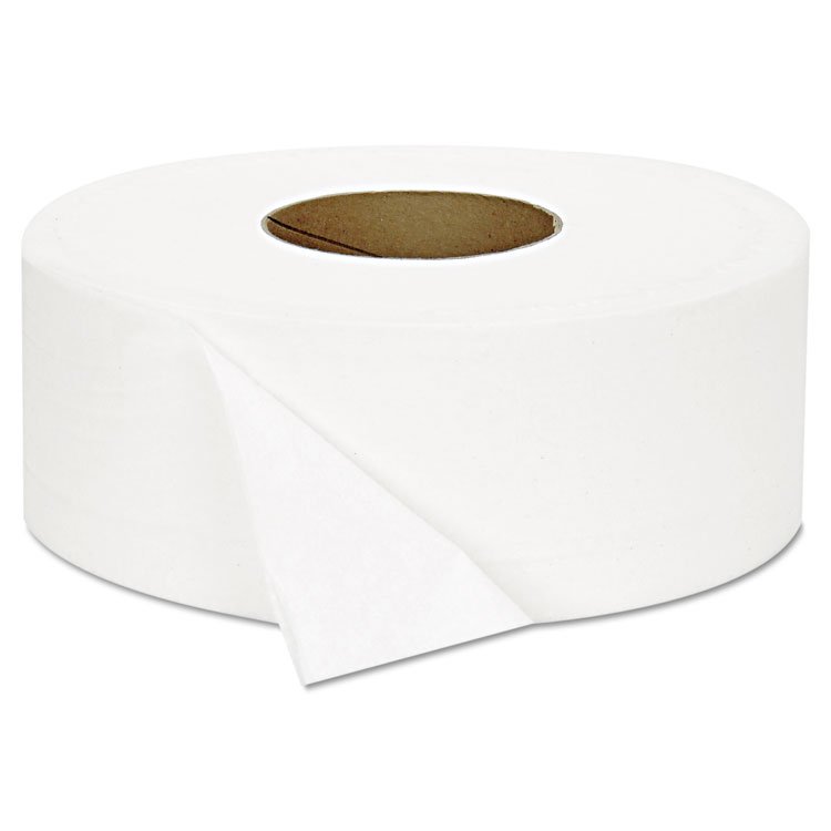 JRT Jumbo Bath Tissue, Septic Safe, 2-Ply, White, 3.3" x 1,000 ft, 12 Rolls/Carton - Image 2