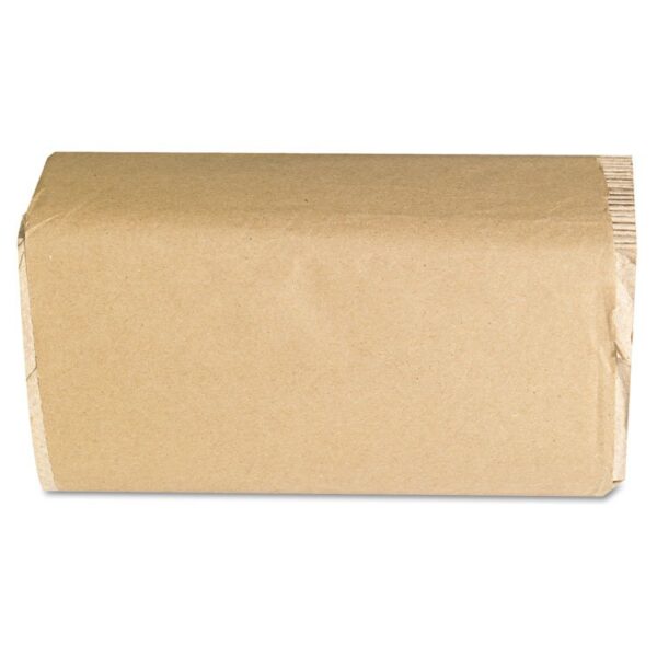 Singlefold Paper Towels, 9 x 9.45, Natural, 250/Pack, 16 Packs/Carton - Image 2