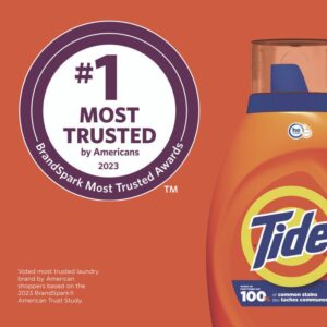 HE Liquid Tide Laundry Detergent, 32 Loads, 42 oz Bottle, 6/Carton