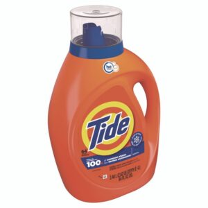 HE Laundry Detergent, Original Scent, Liquid, 64 Loads, 84 oz Bottle, 4/Carton