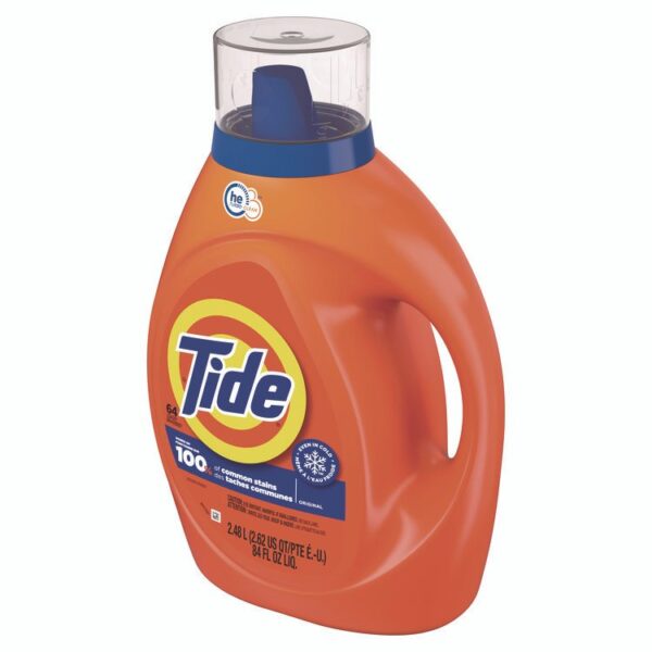 HE Laundry Detergent, Original Scent, Liquid, 64 Loads, 84 oz Bottle, 4/Carton - Image 2