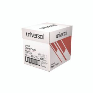 Copy Paper Convenience Carton, 92 Bright, 20 lb Bond Weight, 8.5 x 11, White, 500 Sheets/Ream, 5 Reams/Carton