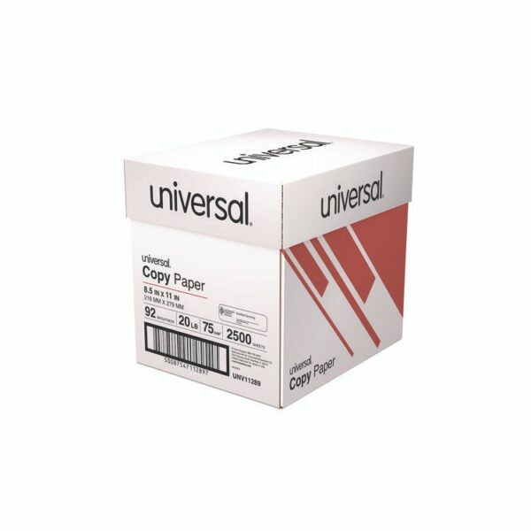 Copy Paper Convenience Carton, 92 Bright, 20 lb Bond Weight, 8.5 x 11, White, 500 Sheets/Ream, 5 Reams/Carton - Image 2