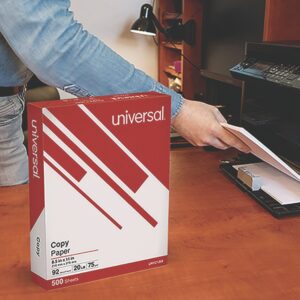 Copy Paper Convenience Carton, 92 Bright, 20 lb Bond Weight, 8.5 x 11, White, 500 Sheets/Ream, 5 Reams/Carton