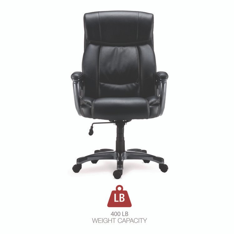 Alera Egino Big and Tall Chair, Supports Up to 400 lb, Black Seat/Back, Black Base - Image 7