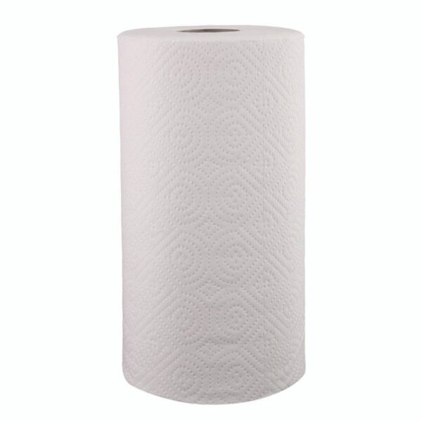 Kitchen Roll Towel, 2-Ply, 11 x 8.5, White, 250/Roll, 12 Rolls/Carton - Image 2