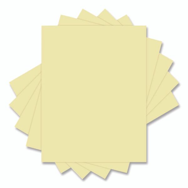 Deluxe Colored Paper, 20 lb Bond Weight, 8.5 x 11, Canary, 500/Ream