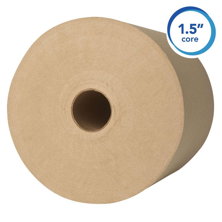 Essential Hard Roll Towels for Business, 1-Ply, 8" x 800 ft, 1.5" Core, Natural, 12 Rolls/Carton - Image 8