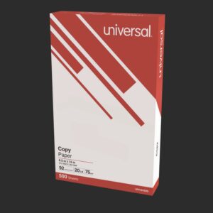 Legal Size Copy Paper, 92 Bright, 20 lb Bond Weight, 8.5 x 14, White, 500 Sheets/Ream, 10 Reams/Carton