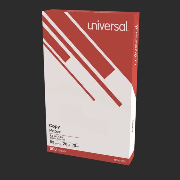 Legal Size Copy Paper, 92 Bright, 20 lb Bond Weight, 8.5 x 14, White, 500 Sheets/Ream, 10 Reams/Carton - Image 2