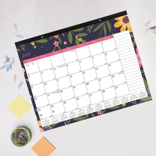 Blueline® Academic 18-Month Desk Pad Calendar