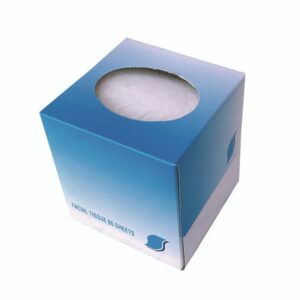 Facial Tissue Cube Box, 2-Ply, White, 85 Sheets/Box, 36 Boxes/Carton