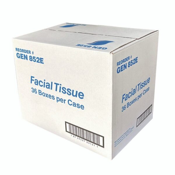 Facial Tissue Cube Box, 2-Ply, White, 85 Sheets/Box, 36 Boxes/Carton - Image 5