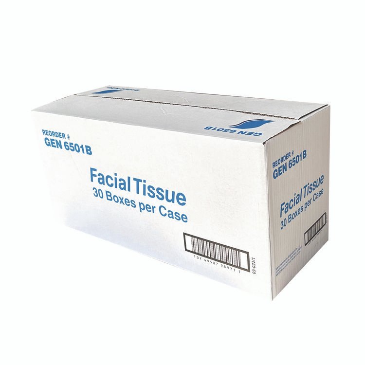 Facial Tissue, 2-Ply, White, Flat Box, 100 Sheets/Box, 30 Boxes/Carton - Image 5