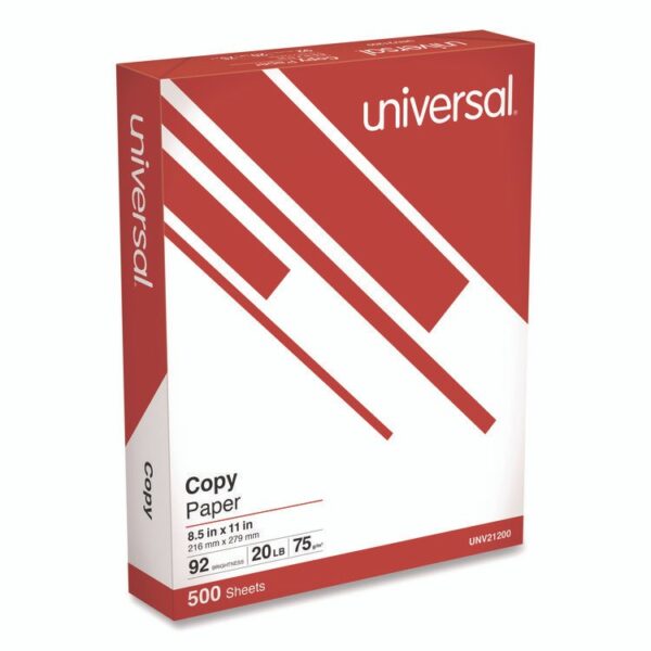 Copy Paper, 92 Bright, 20 lb Bond Weight, 8.5 x 11, White, 500 Sheets/Ream, 10 Reams/Carton, 40 Cartons/Pallet - Image 2