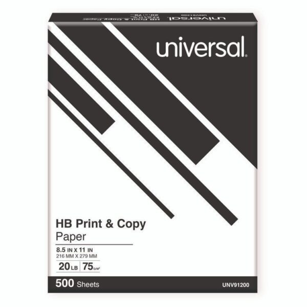High-Bright Multipurpose Paper, 20 lb Bond Weight, 8.5 x 11, White, 500 Sheets/Ream, 10 Reams/Carton, 40 Cartons/Pallet - Image 2