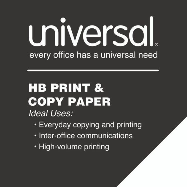 High-Bright Multipurpose Paper, 20 lb Bond Weight, 8.5 x 11, White, 500 Sheets/Ream, 10 Reams/Carton, 40 Cartons/Pallet - Image 4