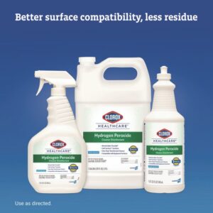 Hydrogen-Peroxide Cleaner/Disinfectant, 32 oz Spray Bottle, 9/Carton
