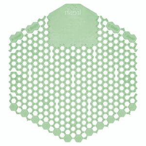 Wave 3D Urinal Deodorizer Screen, Cucumber Melon Scent, Green, 10/Box