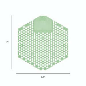 Wave 3D Urinal Deodorizer Screen, Cucumber Melon Scent, Green, 10/Box