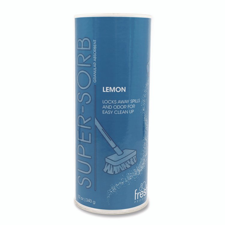 Super-Sorb Liquid Spill Absorbent, Lemon Scent, 720 oz Absorbing Volume, 12 oz Shaker Can, 6/Box - Image 4