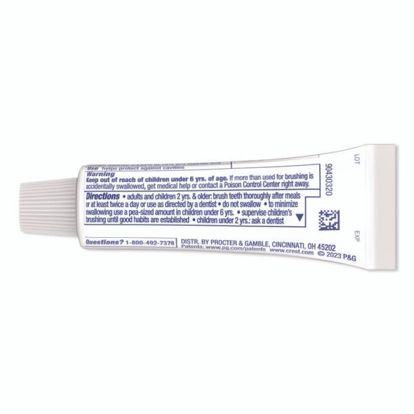 Cavity Protection Toothpaste, Personal Size, 0.85 oz Tube, 240/Carton - Image 3