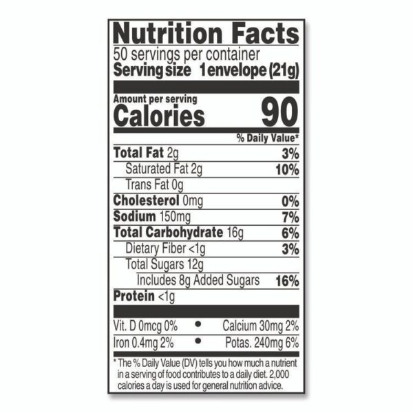 Hot Cocoa Mix, Regular, 0.73 oz. Packets, 50 Packets/Box - Image 6