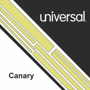 Deluxe Colored Paper, 20 lb Bond Weight, 8.5 x 11, Canary, 500/Ream