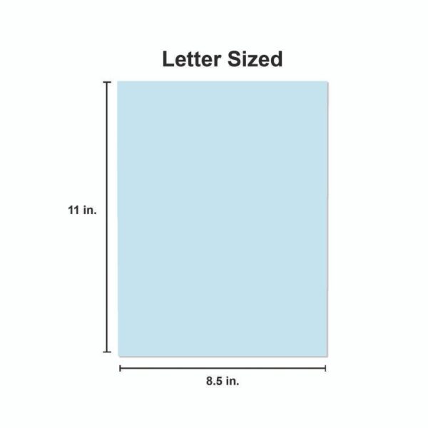 Deluxe Colored Paper, 20 lb Bond Weight, 8.5 x 11, Blue, 500/Ream - Image 4