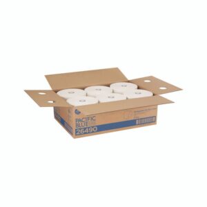 Pacific Blue Ultra Paper Towels, 1-Ply, 7.87" x 1,150 ft, White, 6 Rolls/Carton