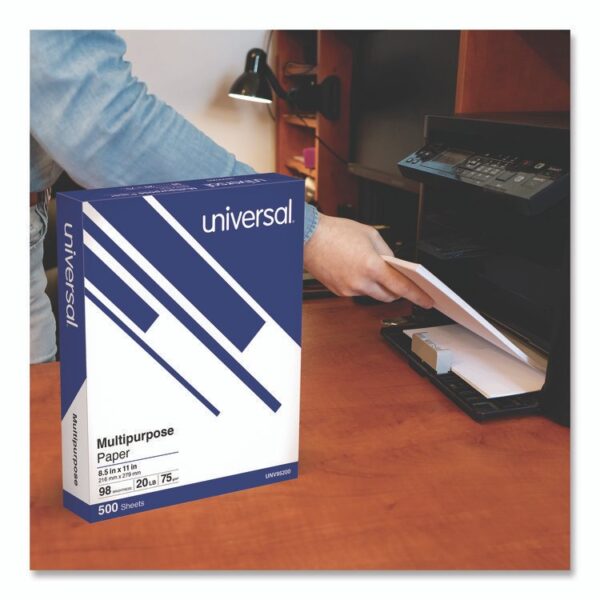 Deluxe Multipurpose Paper, 98 Bright, 20 lb Bond Weight, 8.5 x 11, Bright White, 500 Sheets/Ream, 10 Reams/Carton - Image 3