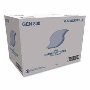 Bath Tissue, Septic Safe, 2-Ply, White, 420 Sheets/Roll, 96 Rolls/Carton