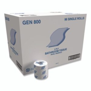 Bath Tissue, Septic Safe, 2-Ply, White, 420 Sheets/Roll, 96 Rolls/Carton