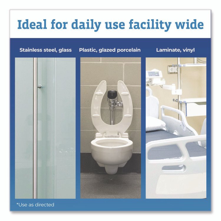 Hydrogen Peroxide Cleaner Disinfectant Wipes, 9 x 6.75, Unscented, White, 95/Canister, 6 Canisters/Carton - Image 8