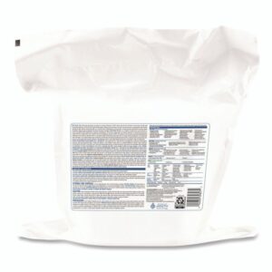 Hydrogen Peroxide Cleaner Disinfectant Wipes, 12 x 11, Unscented, White, 185/Pack, 2 Packs/Carton