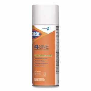4-in-One Disinfectant and Sanitizer, Citrus, 14 oz Aerosol Spray, 12/Carton