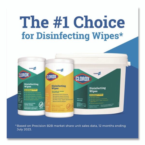 Disinfecting Wipes, 1-Ply, 7 x 8, Fresh Scent, White, 700/Bag Refill, 2 Bags/Carton - Image 4