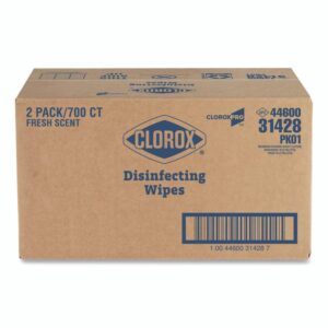 Disinfecting Wipes, 1-Ply, 7 x 8, Fresh Scent, White, 700/Bag Refill, 2 Bags/Carton
