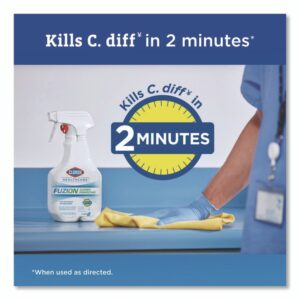 Fuzion Cleaner Disinfectant, Unscented, 32 oz Spray Bottle, 9/Carton