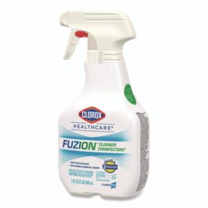 Fuzion Cleaner Disinfectant, Unscented, 32 oz Spray Bottle, 9/Carton