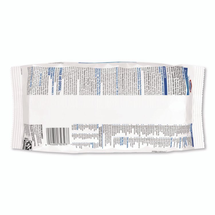 Bleach Germicidal Wipes, Disinfectant Wipes, 1-Ply, 6.75 x 9, Unscented, White, 100 Wipes/Flex-Pack, 6 Flex-Packs/Carton - Image 3