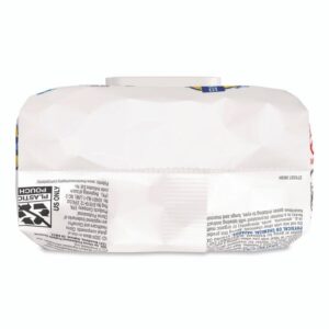 Bleach Germicidal Wipes, Disinfectant Wipes, 1-Ply, 6.75 x 9, Unscented, White, 100 Wipes/Flex-Pack, 6 Flex-Packs/Carton