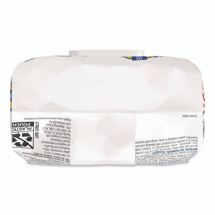 Bleach Germicidal Wipes, Disinfectant Wipes, 1-Ply, 6.75 x 9, Unscented, White, 100 Wipes/Flex-Pack, 6 Flex-Packs/Carton - Image 7