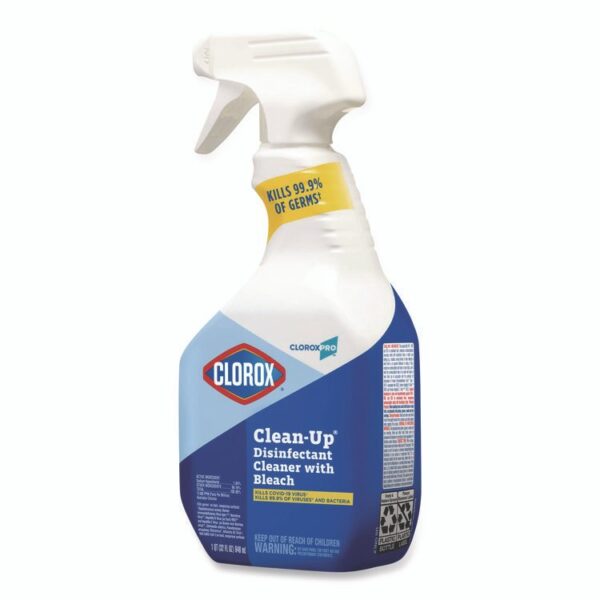 CloroxPro Clean-Up Disinfectant Cleaner with Bleach, 32 oz Smart Tube Spray, 9/Carton - Image 8