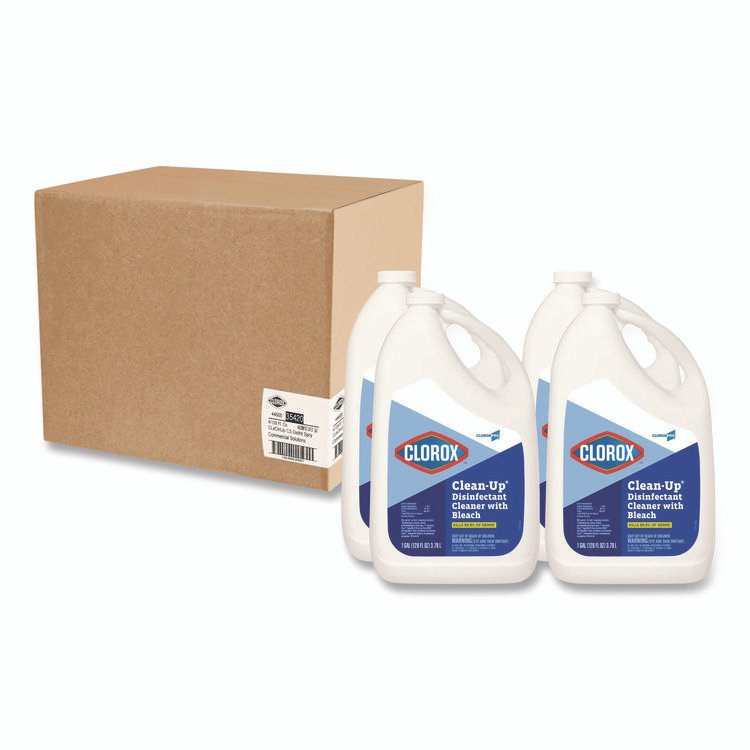 CloroxPro Clean-Up Disinfectant Cleaner with Bleach, 128 oz Refill Bottle, 4/Carton - Image 7