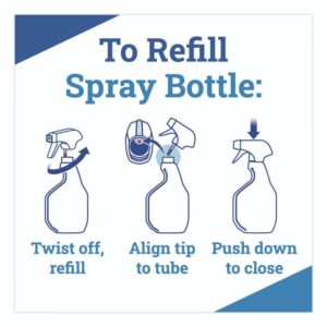 CloroxPro Disinfecting Instant Mold and Mildew Remover, 32 oz Smart Tube Spray, 9/Carton