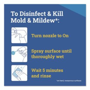 CloroxPro Disinfecting Instant Mold and Mildew Remover, 32 oz Smart Tube Spray, 9/Carton